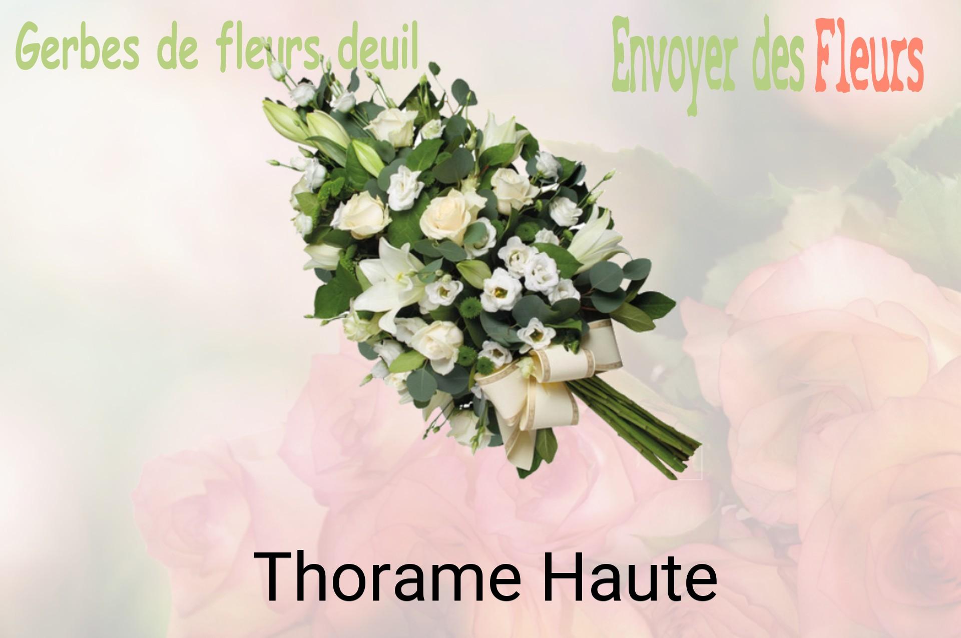 Gerbe de fleurs de deuil livrée à Thorame-Haute